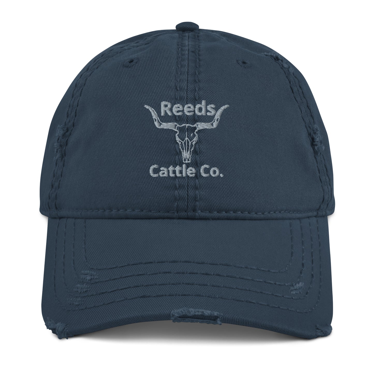Distressed Embroidered Hat