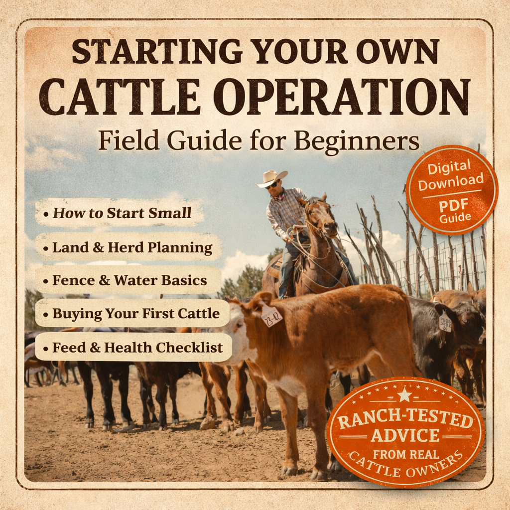 Quick Entries + Starting Your Own Cattle Operation