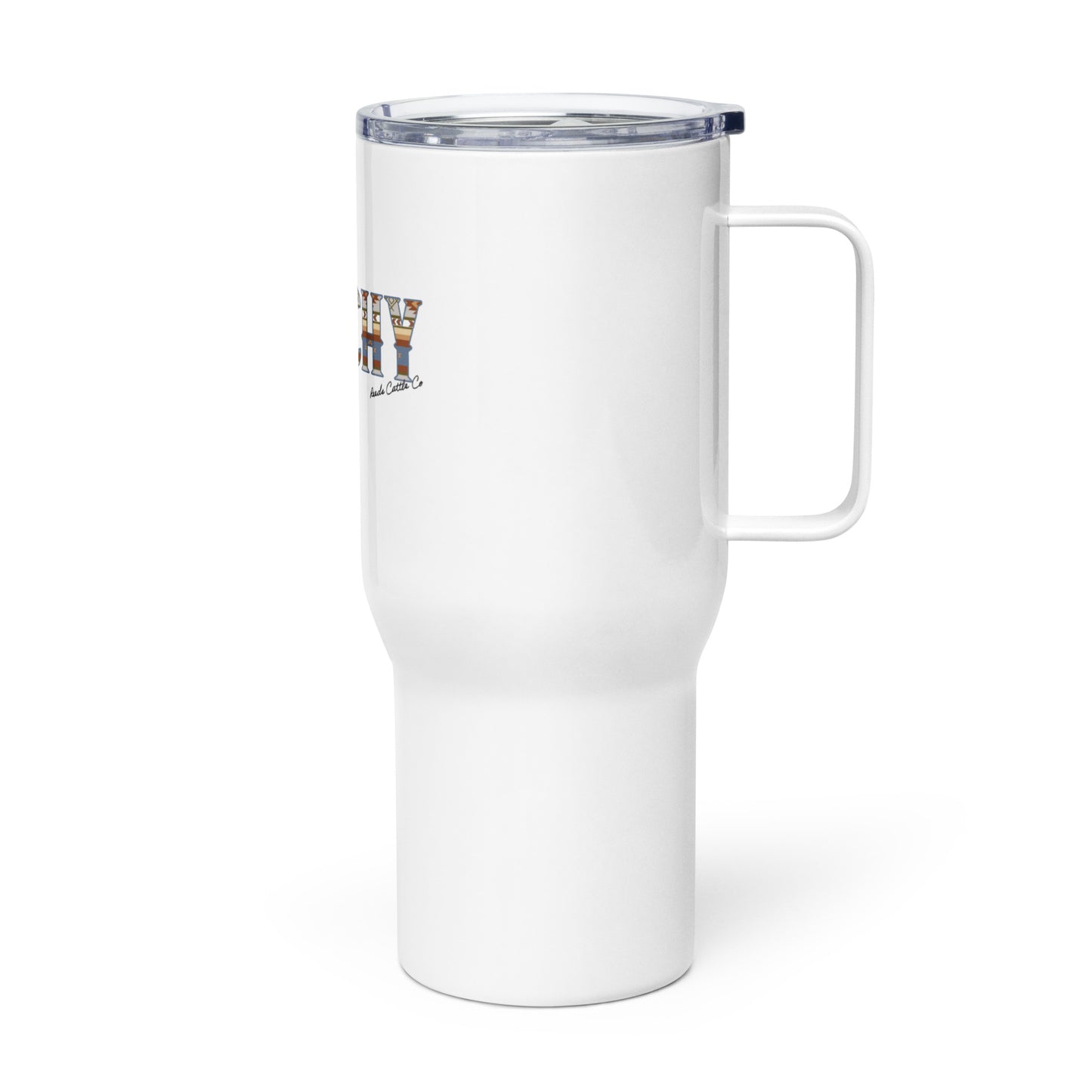 Punchy Travel mug with a handle