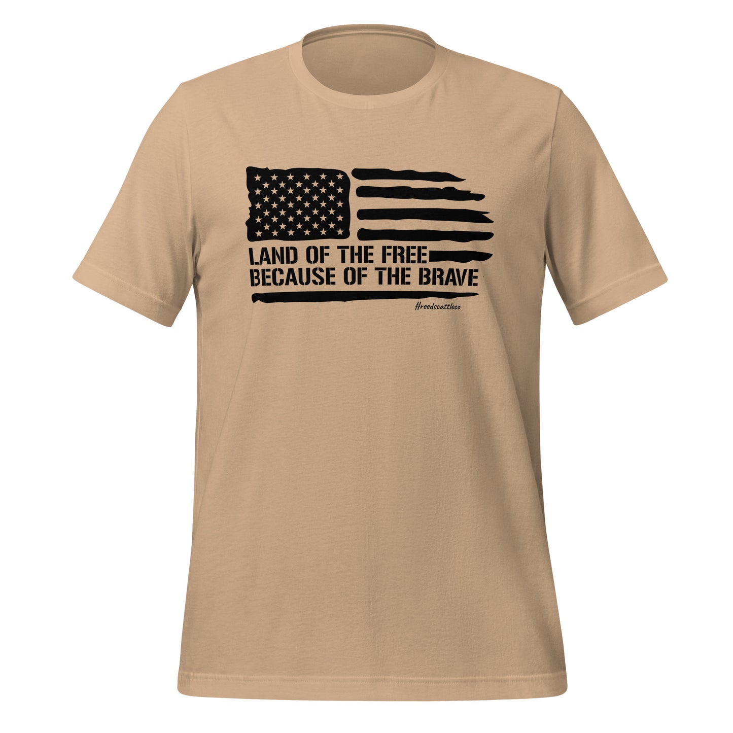 Land of the Free Because of the Brave t-shirt