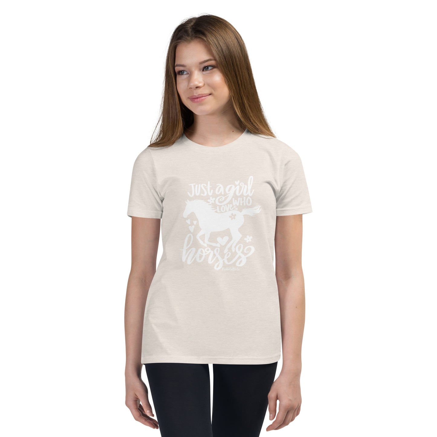 Youth Just a Girl Who Loves Horses Tee