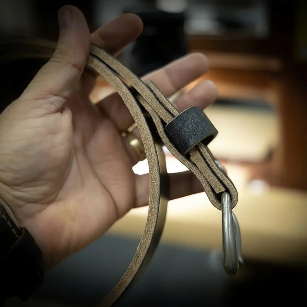 Men's Leather Belt - Black