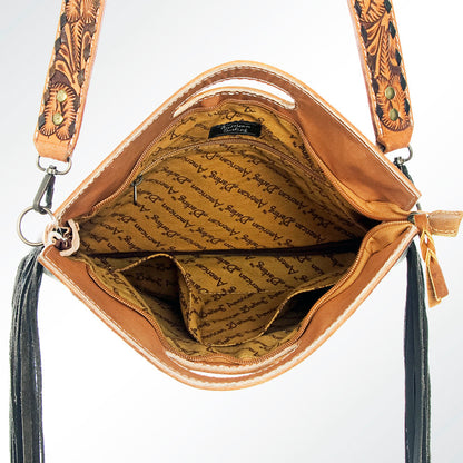 American Darling Clutch Hand Tooled Saddle Blanket Fabric Genuine Leather Western Women Bag Handbag Purse | Purses for Cute