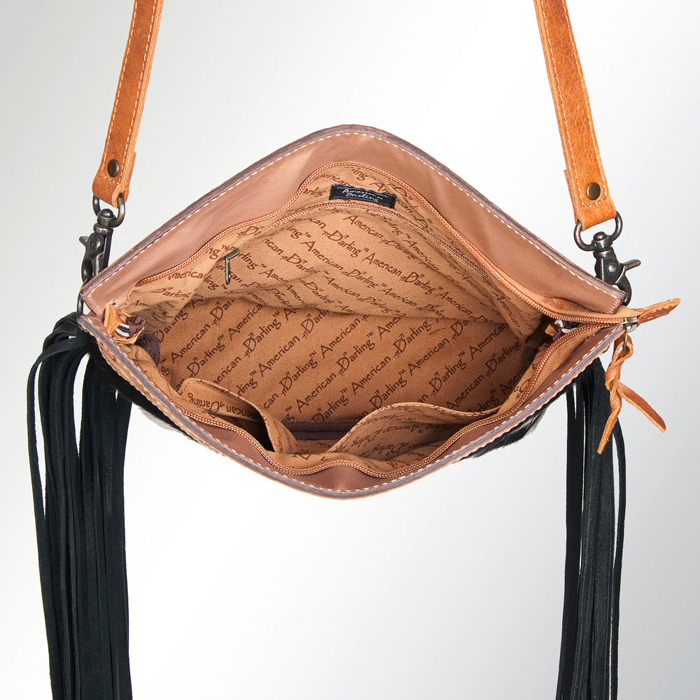 American Darling Clutch Hand Tooled Saddle Blanket Fabric Genuine Leather Western Women Bag Handbag Purse | Purses for Cute