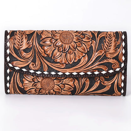 American Darling Wallet Hand Tooled Genuine Leather Women Bag Western Handbag Purse | Womens Handbags |Leather for Summer
