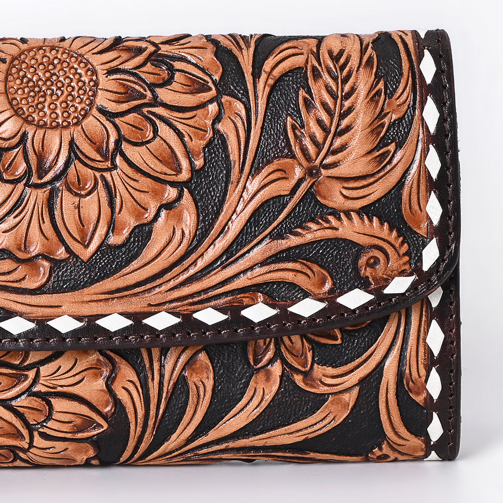 American Darling Wallet Hand Tooled Genuine Leather Women Bag Western Handbag Purse | Womens Handbags |Leather for Summer