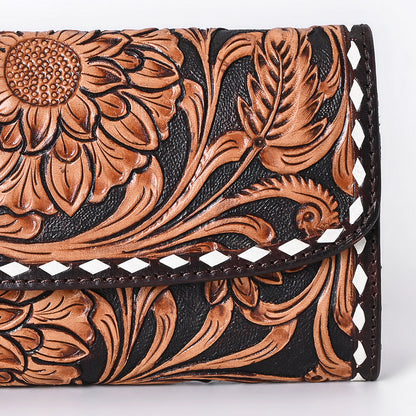 American Darling Wallet Hand Tooled Genuine Leather Women Bag Western Handbag Purse | Womens Handbags |Leather for Summer