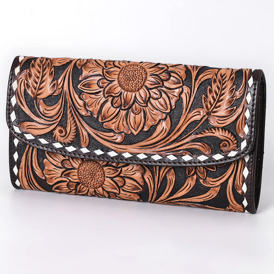 American Darling Wallet Hand Tooled Genuine Leather Women Bag Western Handbag Purse | Womens Handbags |Leather for Summer