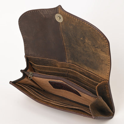 OHLAY WALLET Hand Tooled Genuine Leather women bag western handbag purse