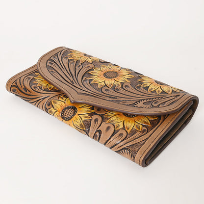 OHLAY WALLET Hand Tooled Genuine Leather women bag western handbag purse