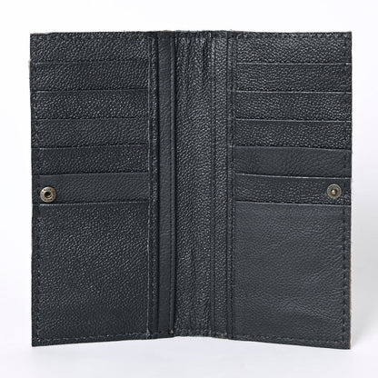 OHLAY KBG266 Coin Purse Hand Tooled Hair-On Genuine Leather women bag western handbag purse