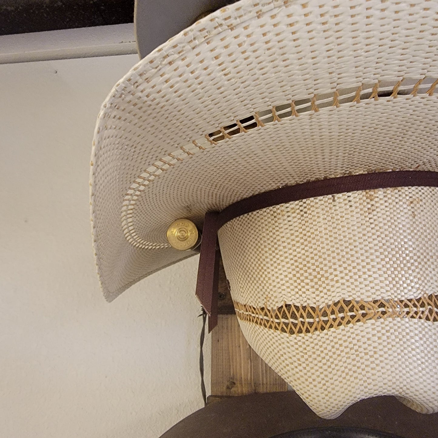 3 Cowboy Hat Rack Vertical | Cowboy Hat Holder | Rustic Western Hat Display | Handcrafted Wooden Organizer | Space-Saving Home Decor | Made in USA