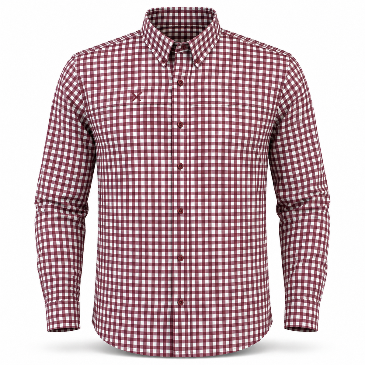 Long Sleeve Patterned Lifestyle Button Down w/ REPEL-X