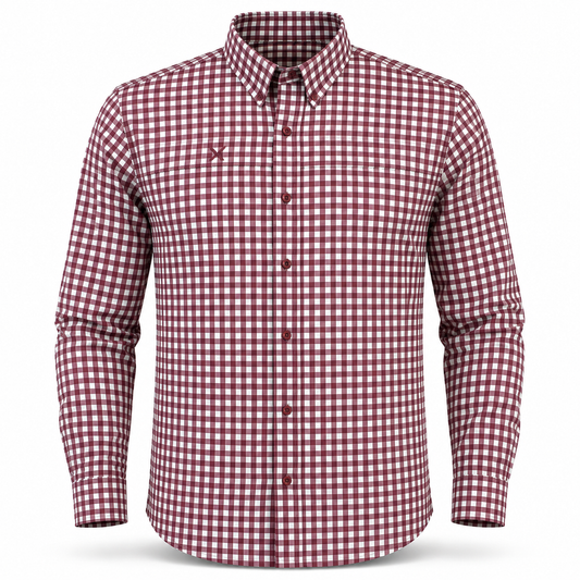 Long Sleeve Patterned Lifestyle Button Down w/ REPEL-X