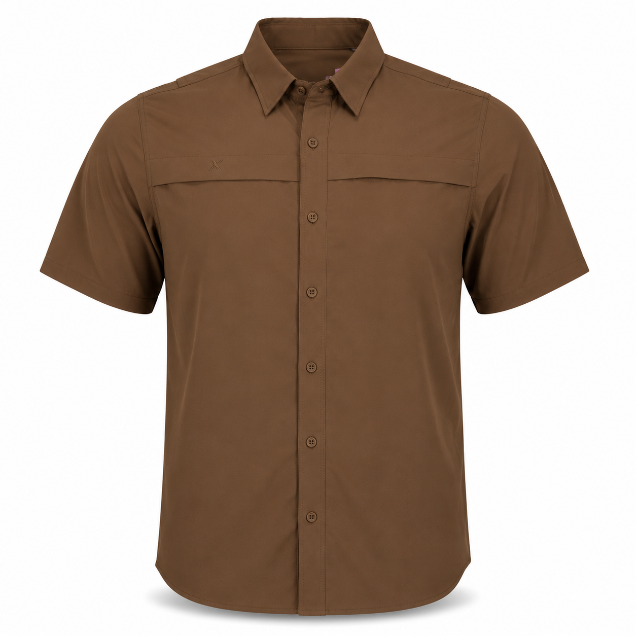 Short Sleeve Solid Lifestyle Button Down w/ REPEL-X