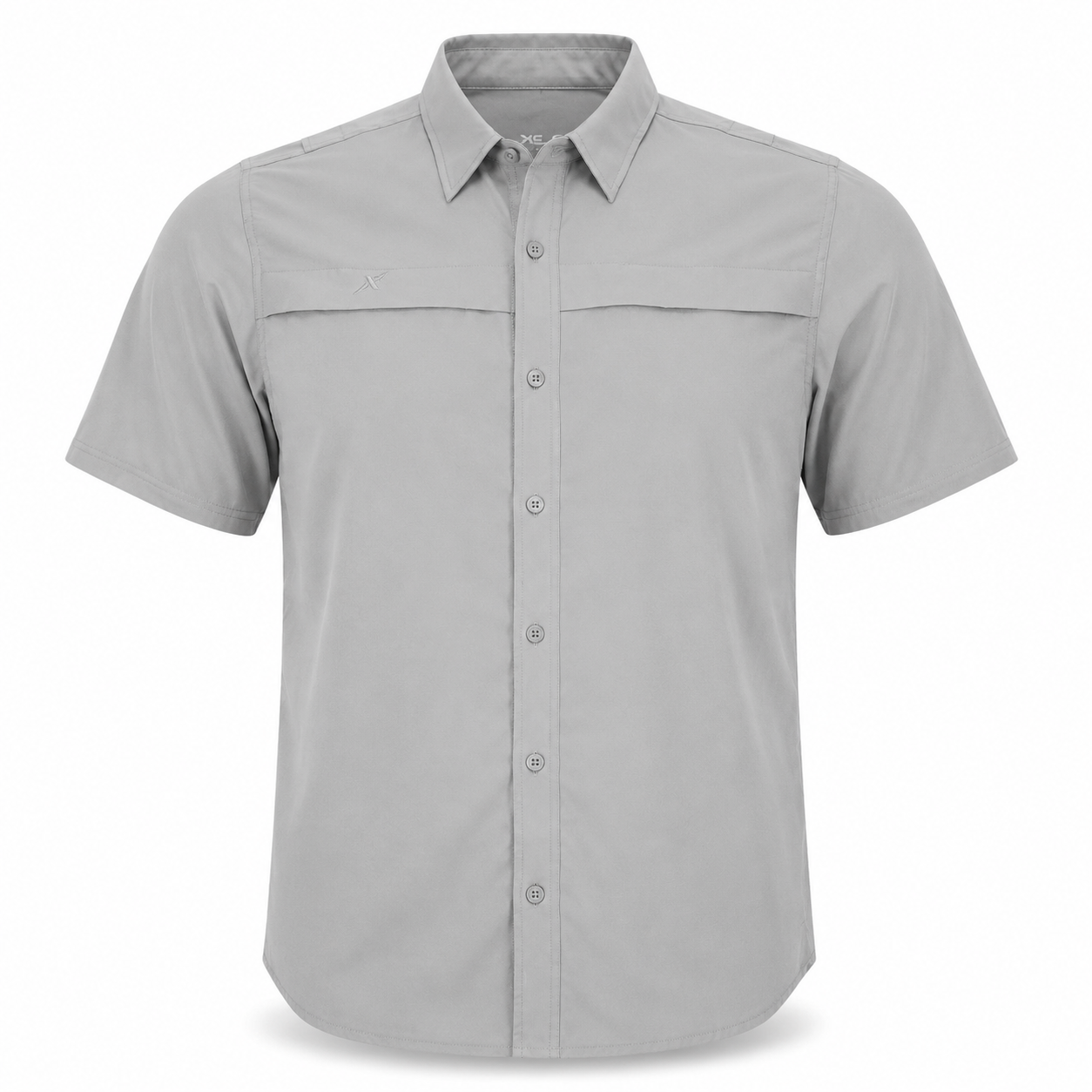 Short Sleeve Solid Lifestyle Button Down w/ REPEL-X