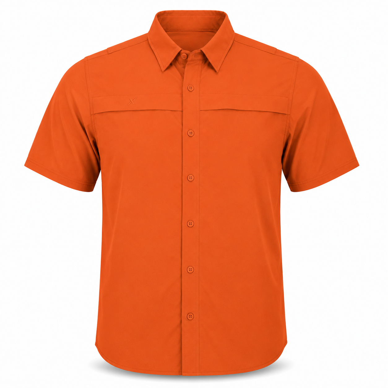 Short Sleeve Solid Lifestyle Button Down w/ REPEL-X