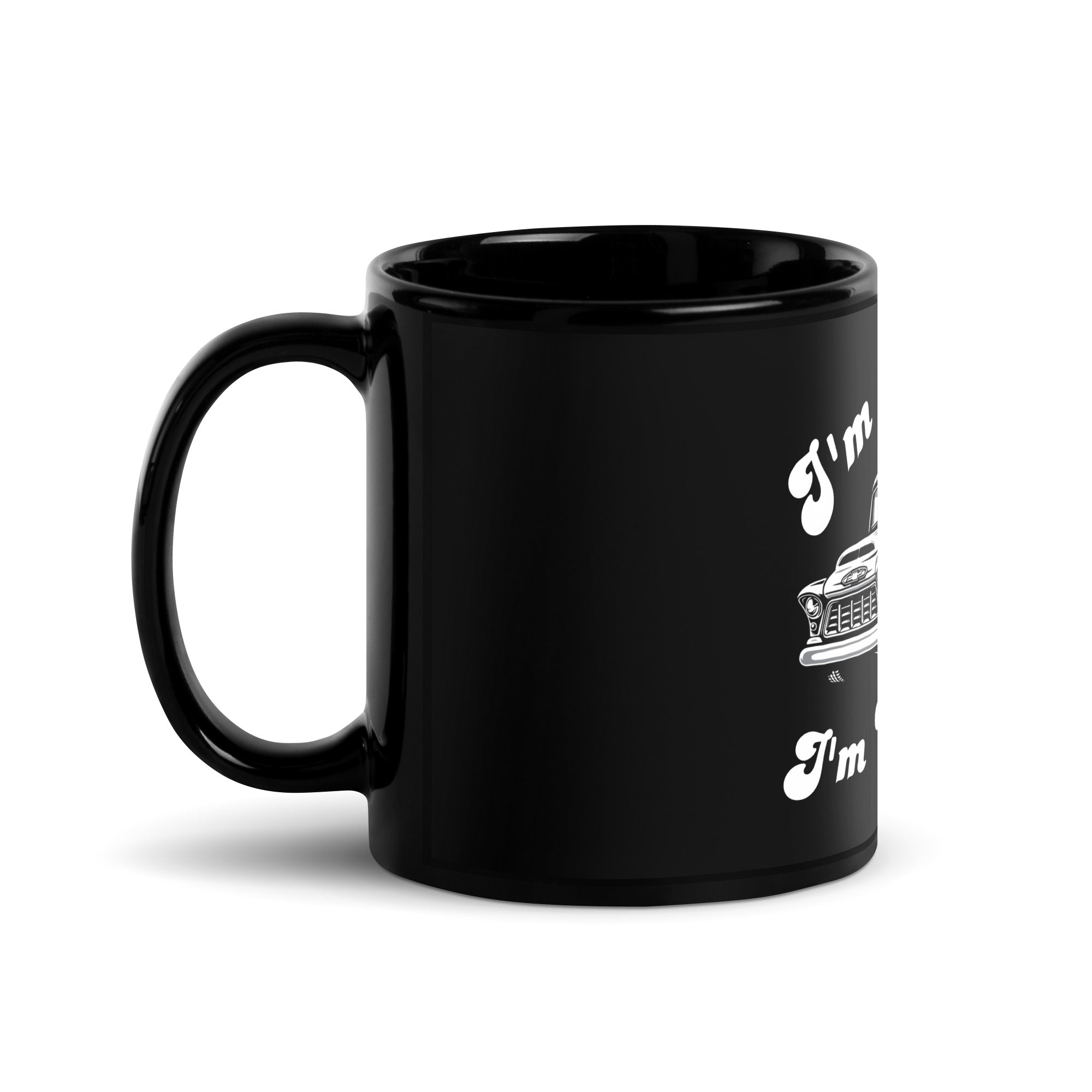 1956 Chevy: I'm not old, I'm classic. Black Mug