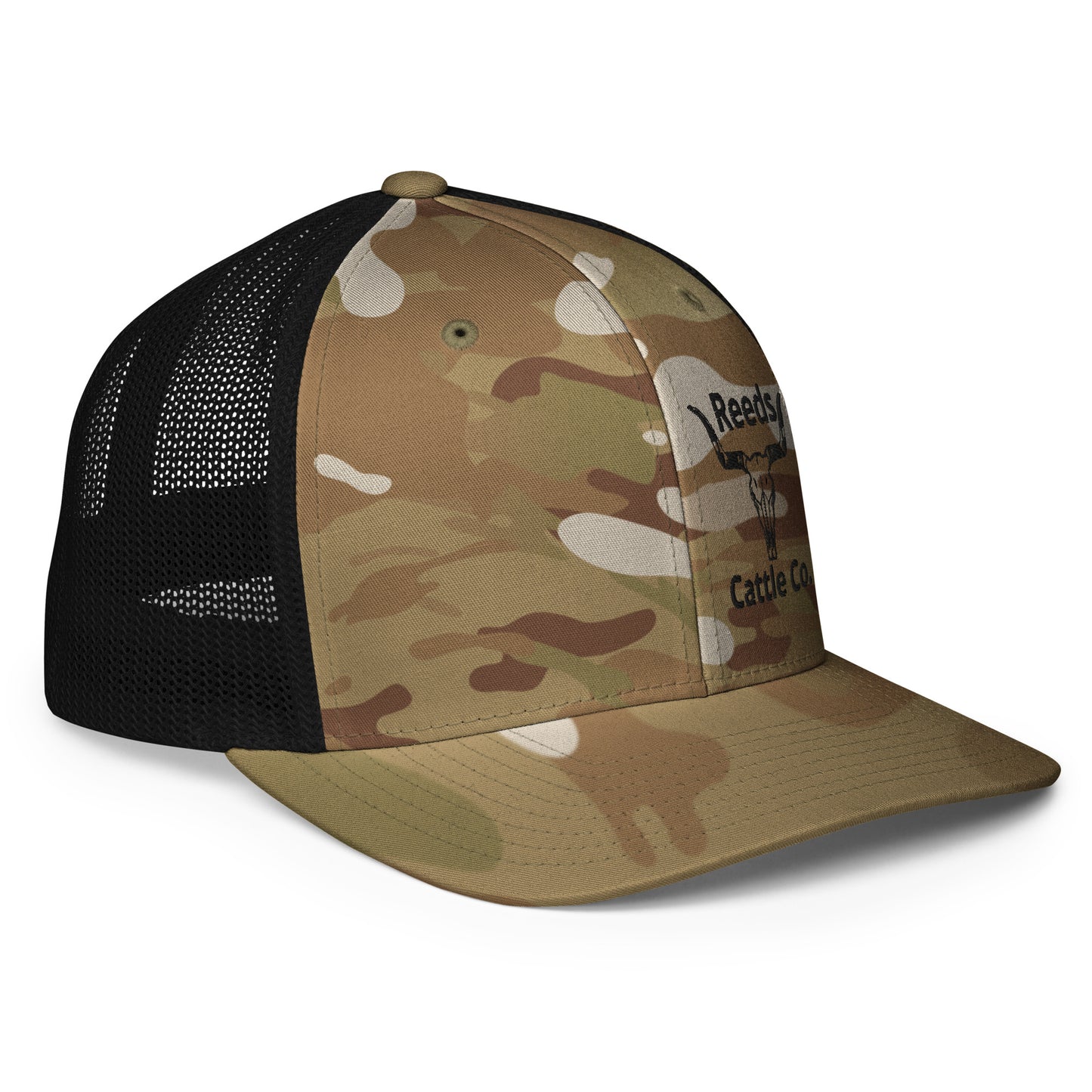 Embroidered Closed-back (flex-fit) trucker cap