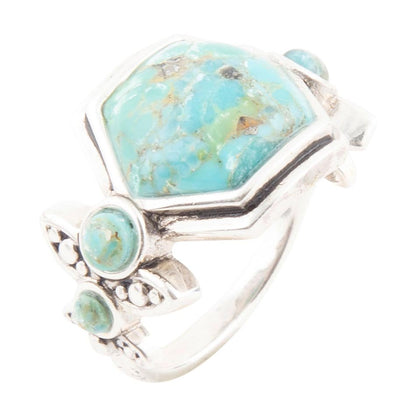 Emile Blue Turquoise and Sterling Silver Ring