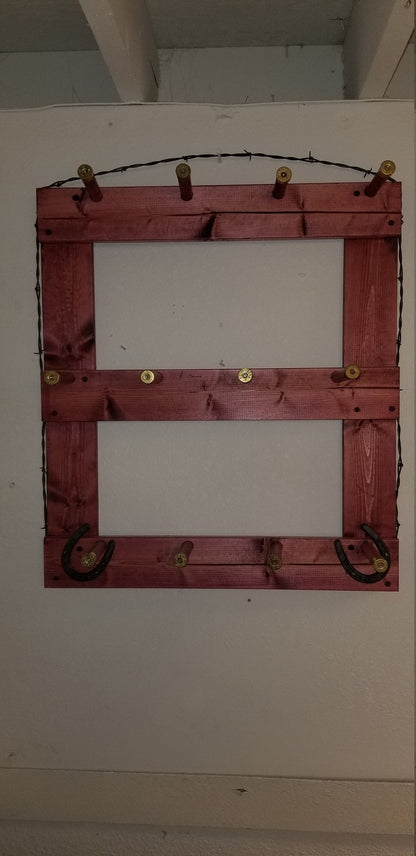 12B - Ball Cap Hat Rack - 12 Baller Functional Western Decor Cowboy