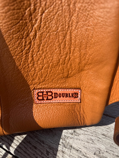Fully Tooled Western Backpack Genuine Leather Diaper Bag Personal Item carry-on luggage by Double B Wild Rags