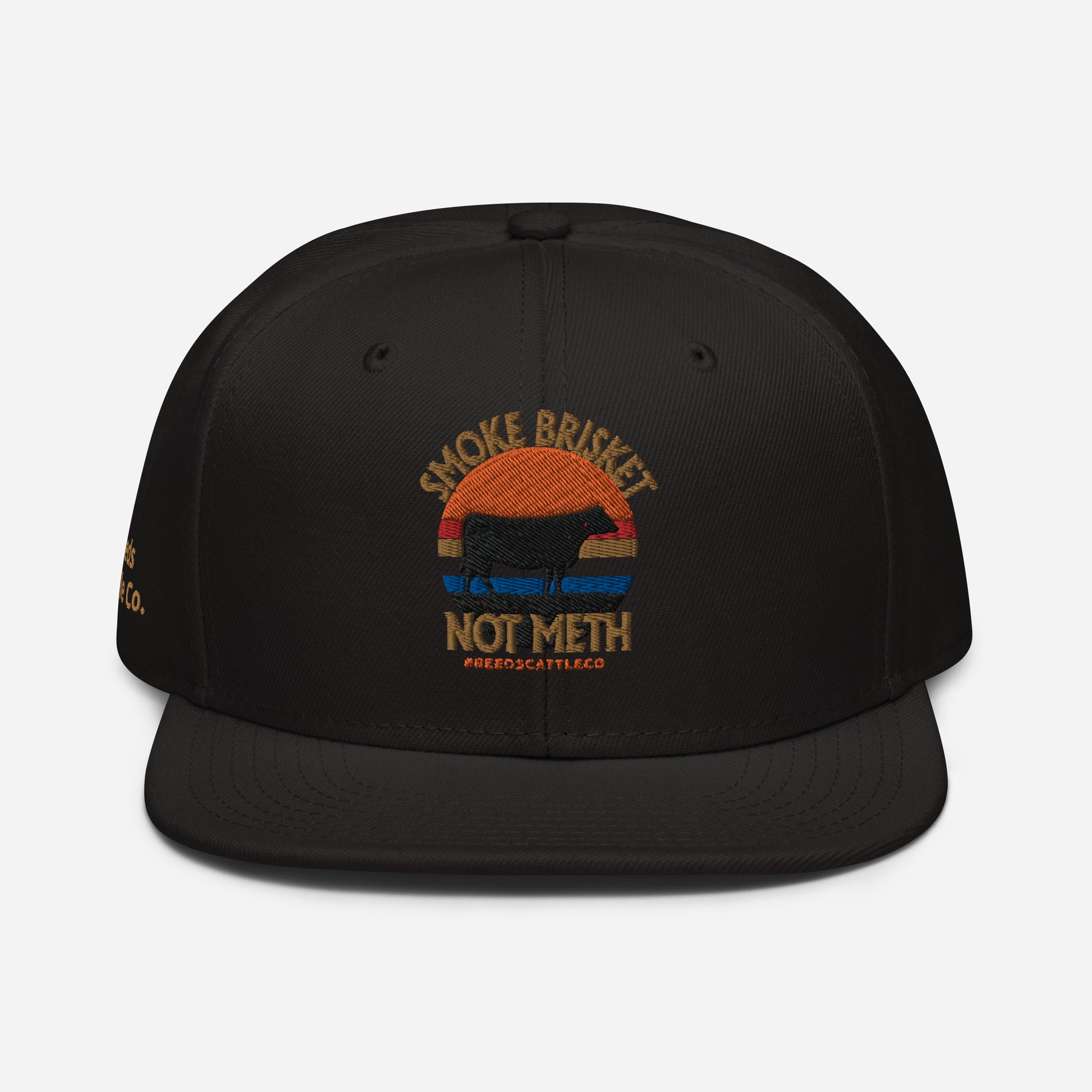 Smoke Brisket, Not Meth - Flat Visor Hat