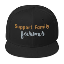 Load image into Gallery viewer, Support family farms flat brim hat
