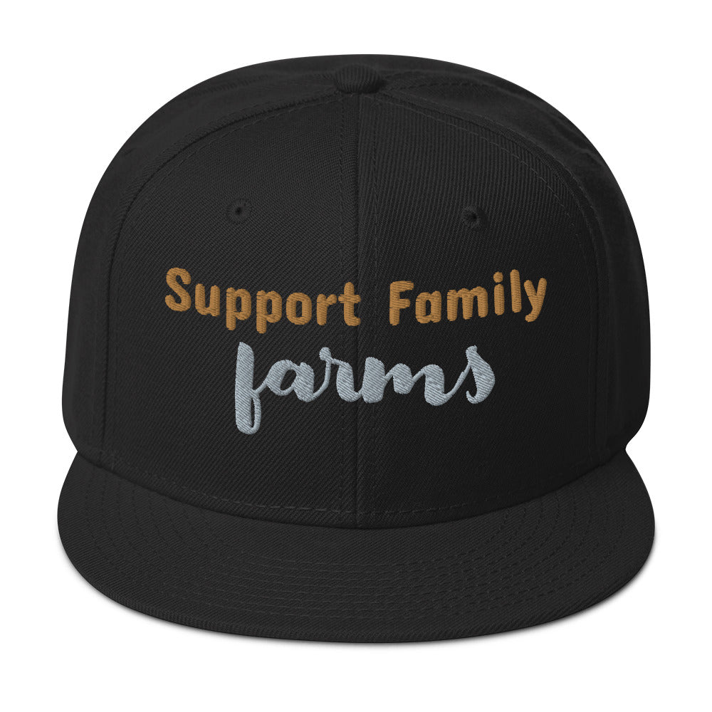 Support family farms flat brim hat