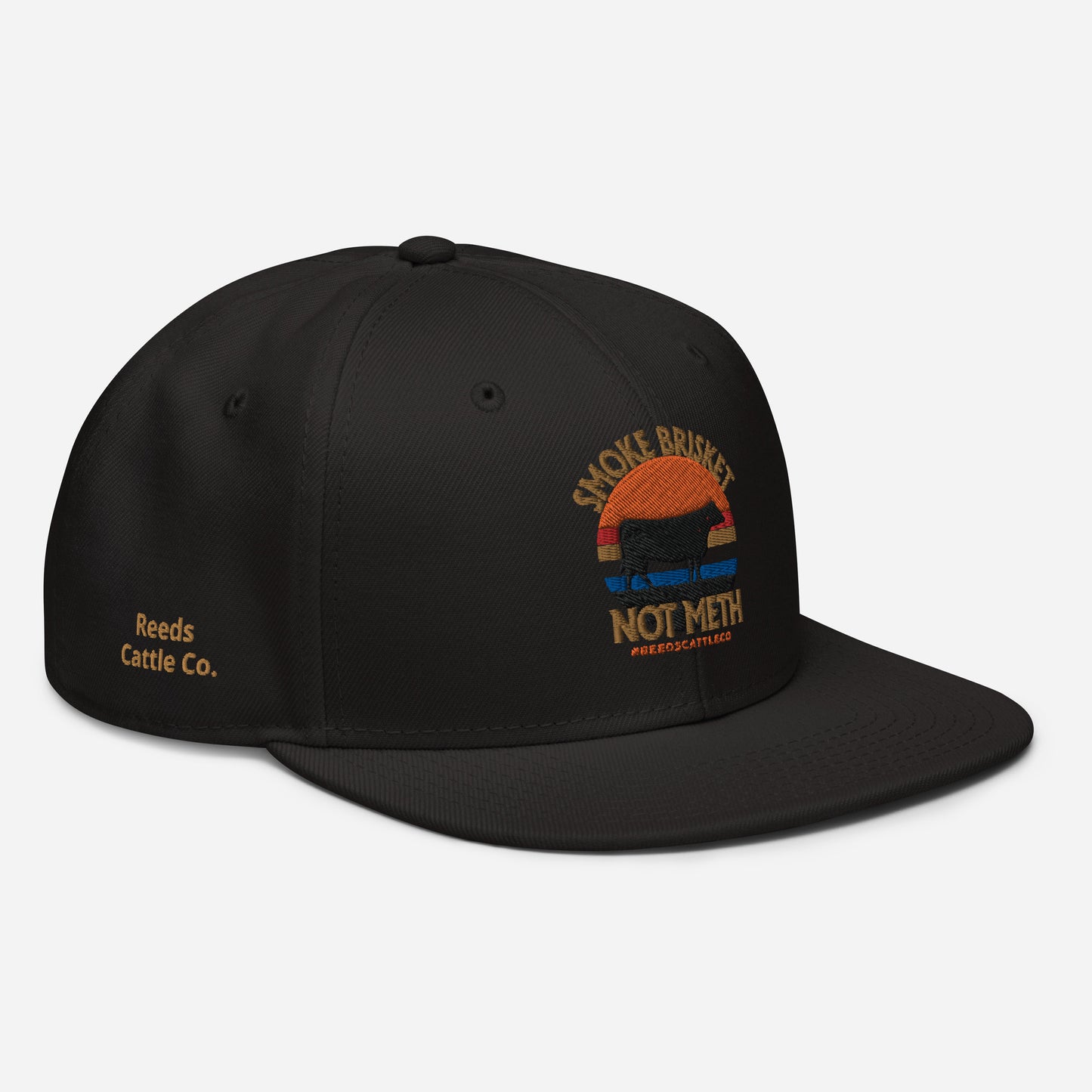 Smoke Brisket, Not Meth - Flat Visor Hat