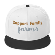 Load image into Gallery viewer, Support family farms flat brim hat
