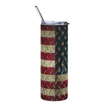 Load image into Gallery viewer, Diamond Plate American Dream tumbler
