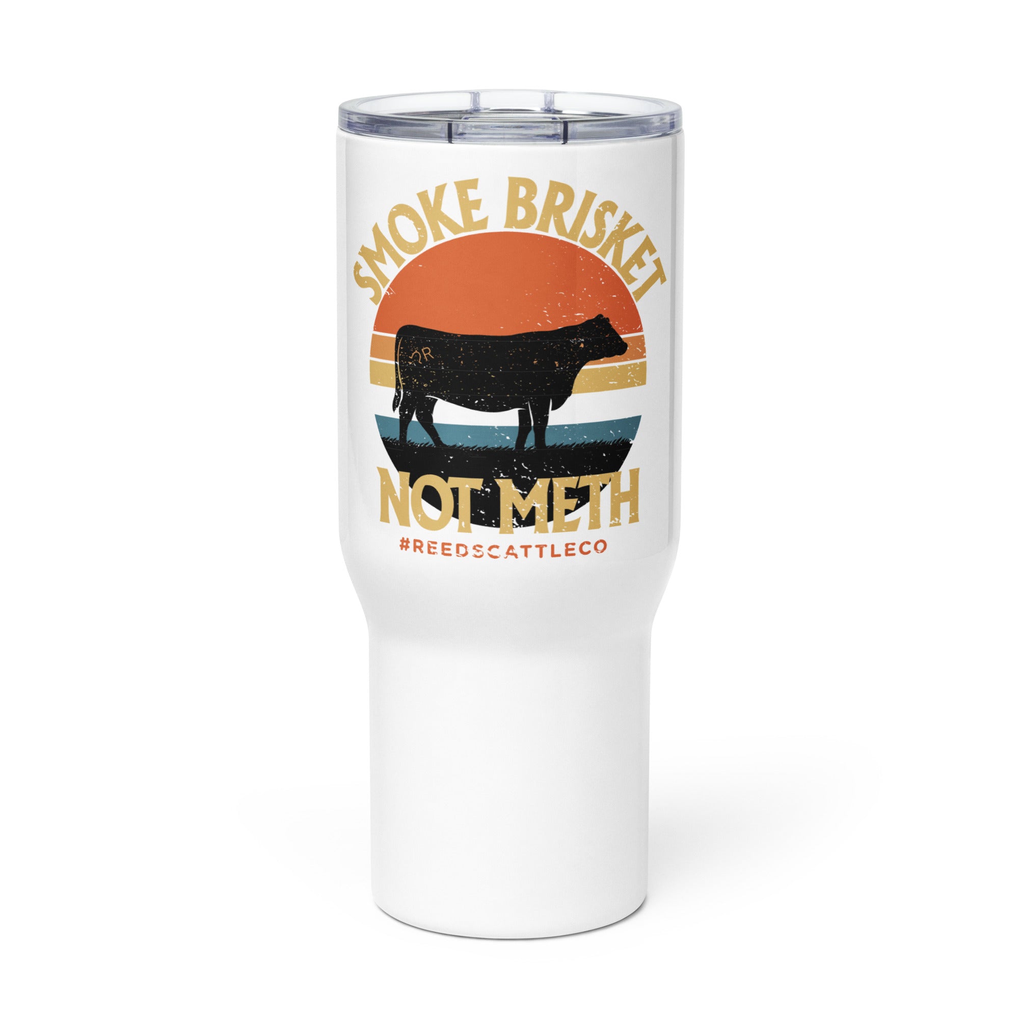 Smoke Brisket Not Meth Travel Mug