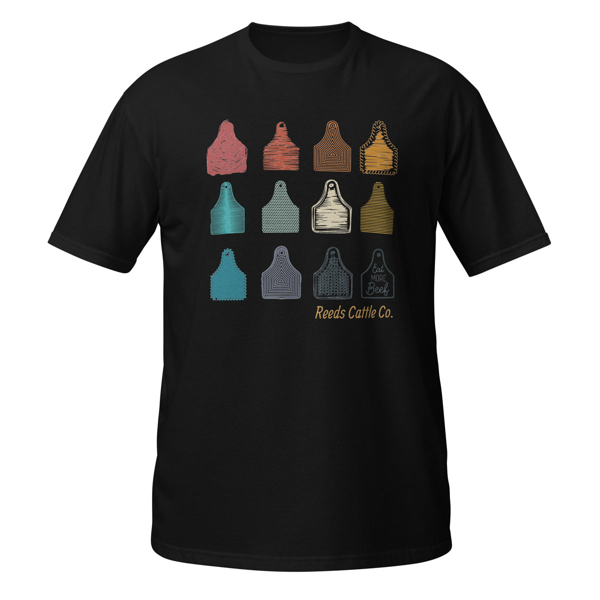 Eat More Beef Eartags Tee Shirt
