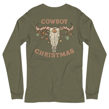 Cowboy Christmas Long Sleeve Tee