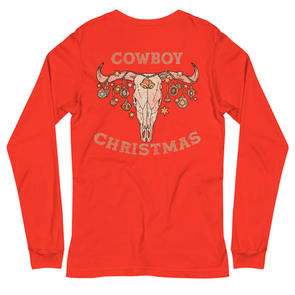 Cowboy Christmas Long Sleeve Tee