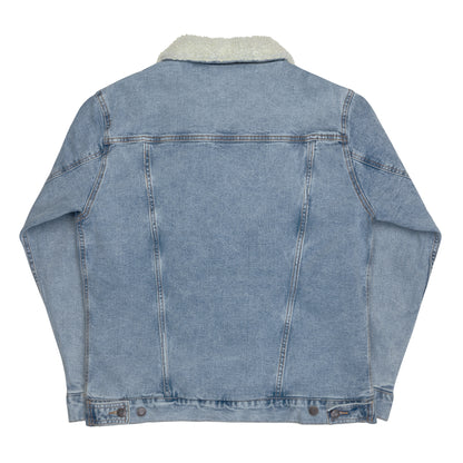 Embroidered Reeds Cattle Co Denim Sherpa Jacket