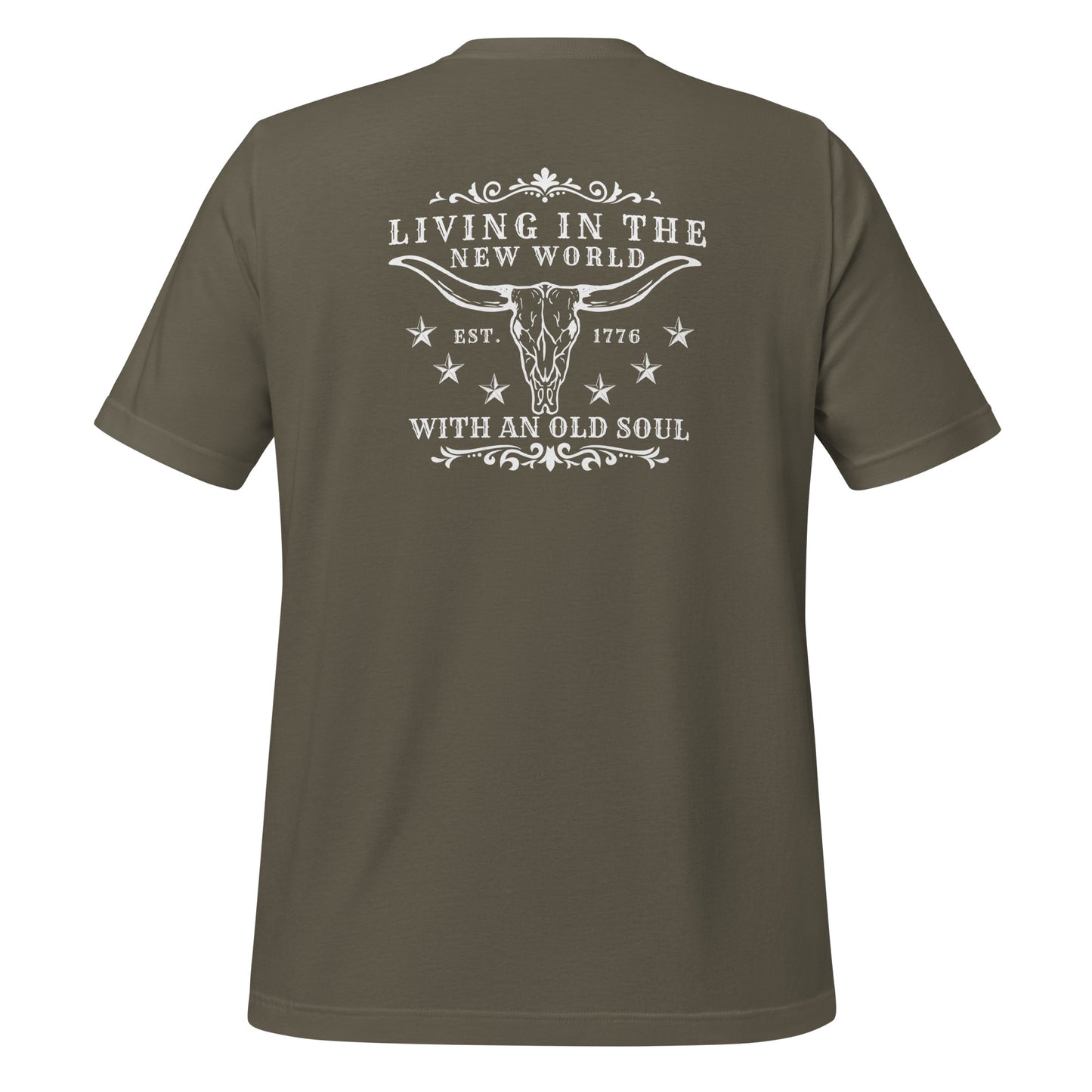 Living in the New World With an Old Soul Tee