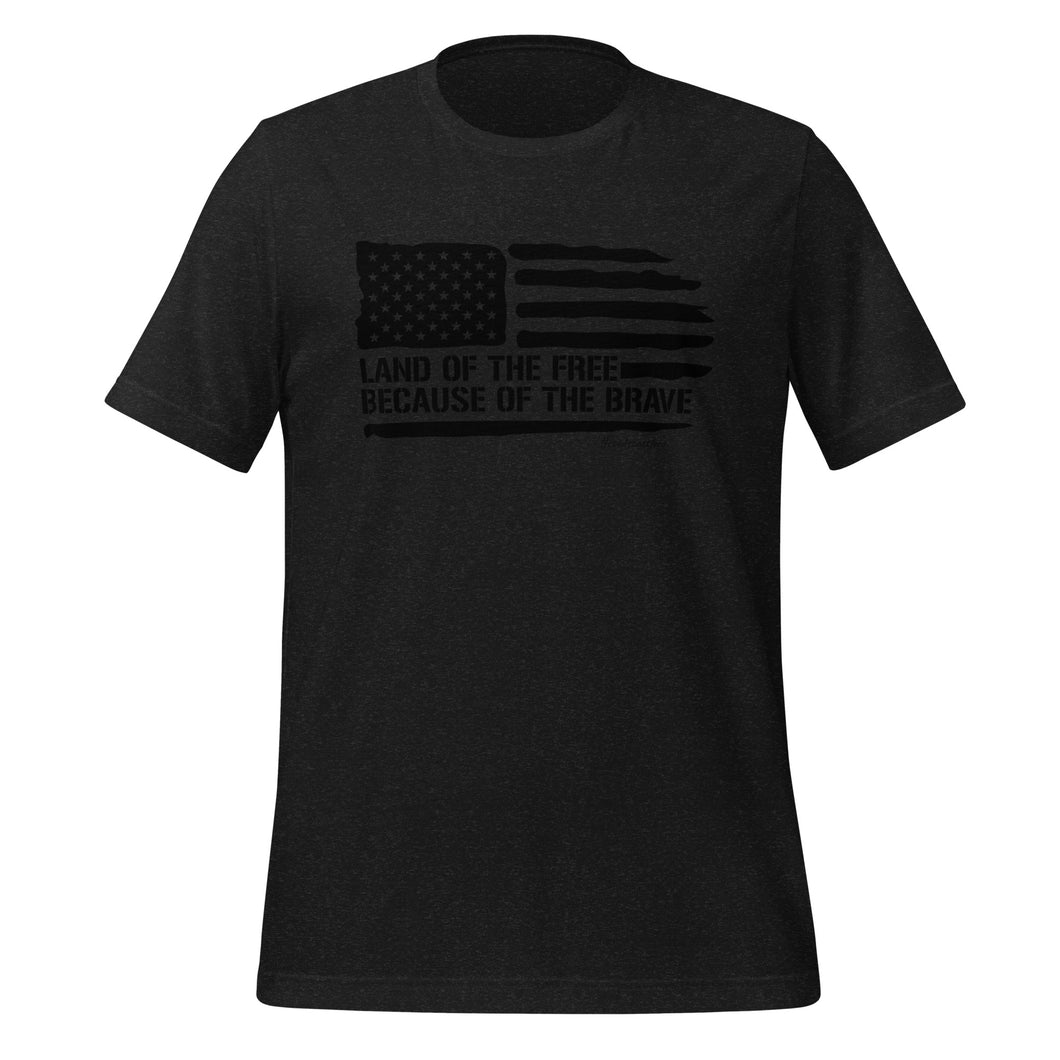 Land of the Free Because of the Brave t-shirt