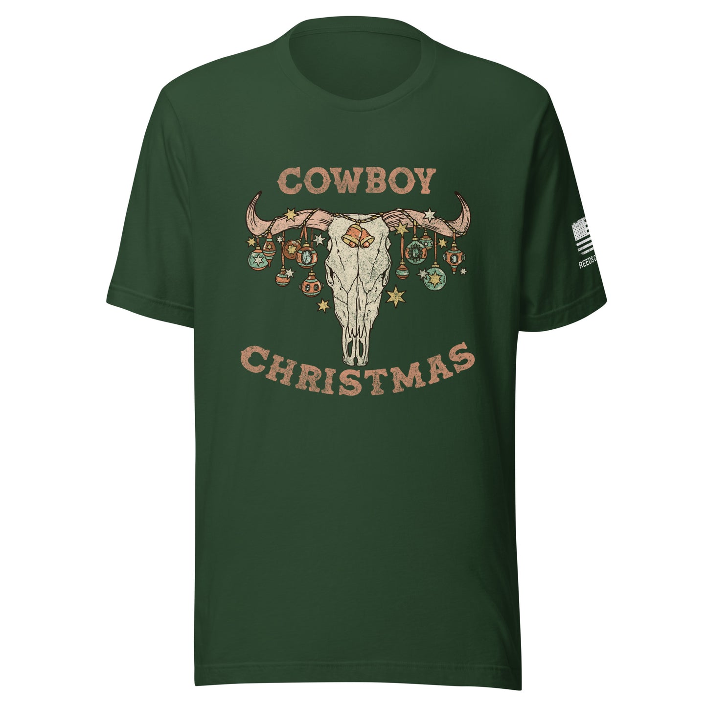 Cowboy Christmas short sleeve t-shirt