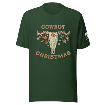 Cowboy Christmas short sleeve t-shirt