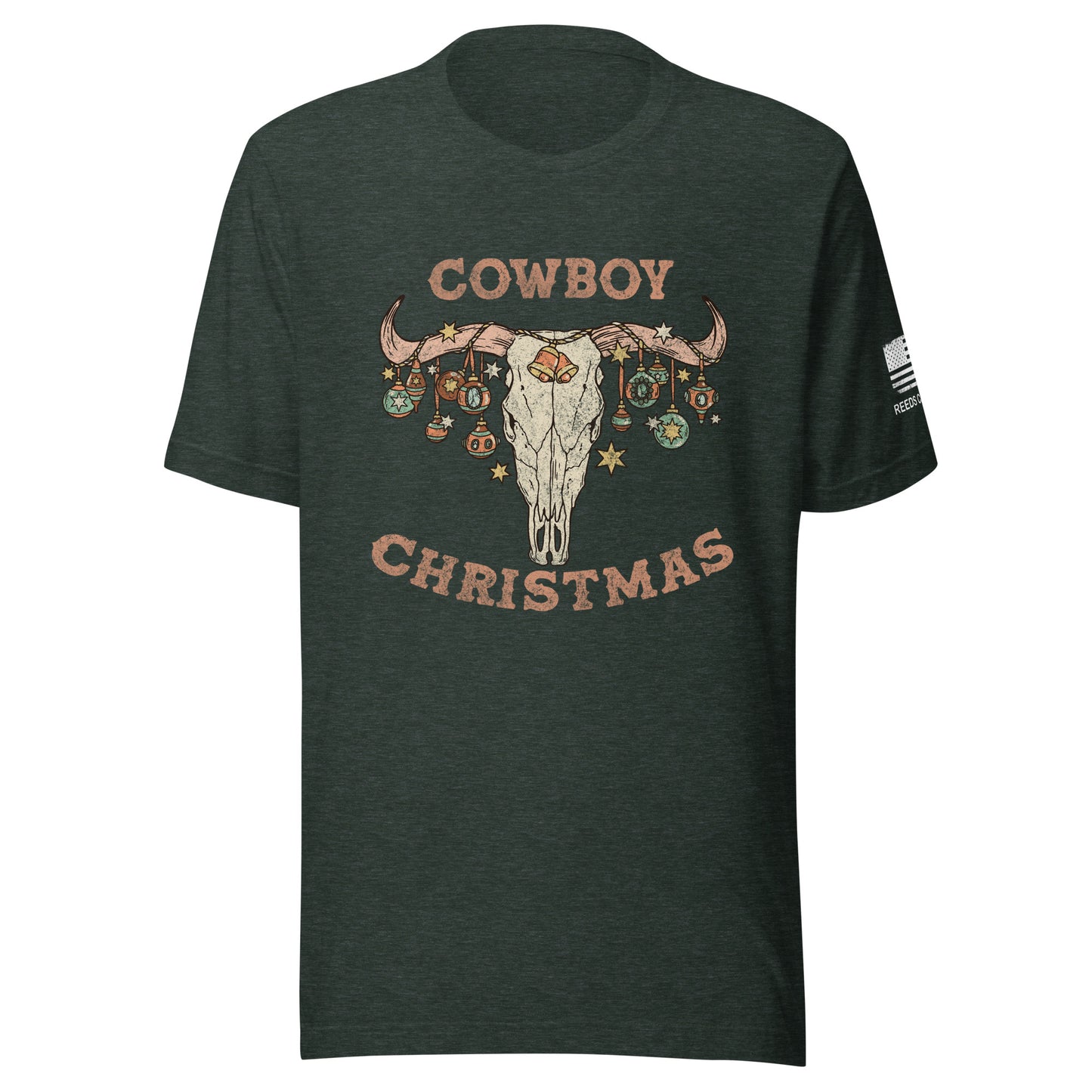 Cowboy Christmas short sleeve t-shirt