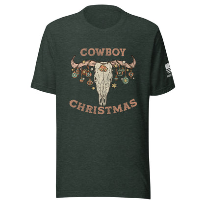 Cowboy Christmas short sleeve t-shirt