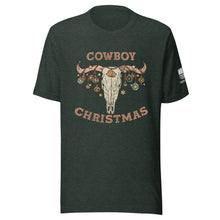 Load image into Gallery viewer, Cowboy Christmas short sleeve t-shirt
