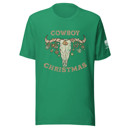 Cowboy Christmas short sleeve t-shirt
