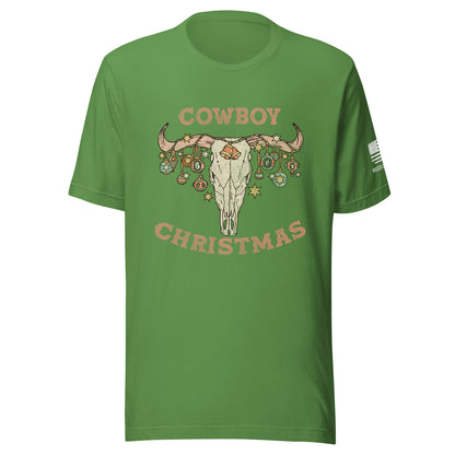 Cowboy Christmas short sleeve t-shirt