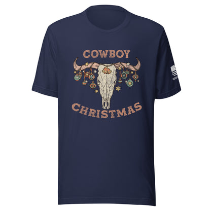 Cowboy Christmas short sleeve t-shirt