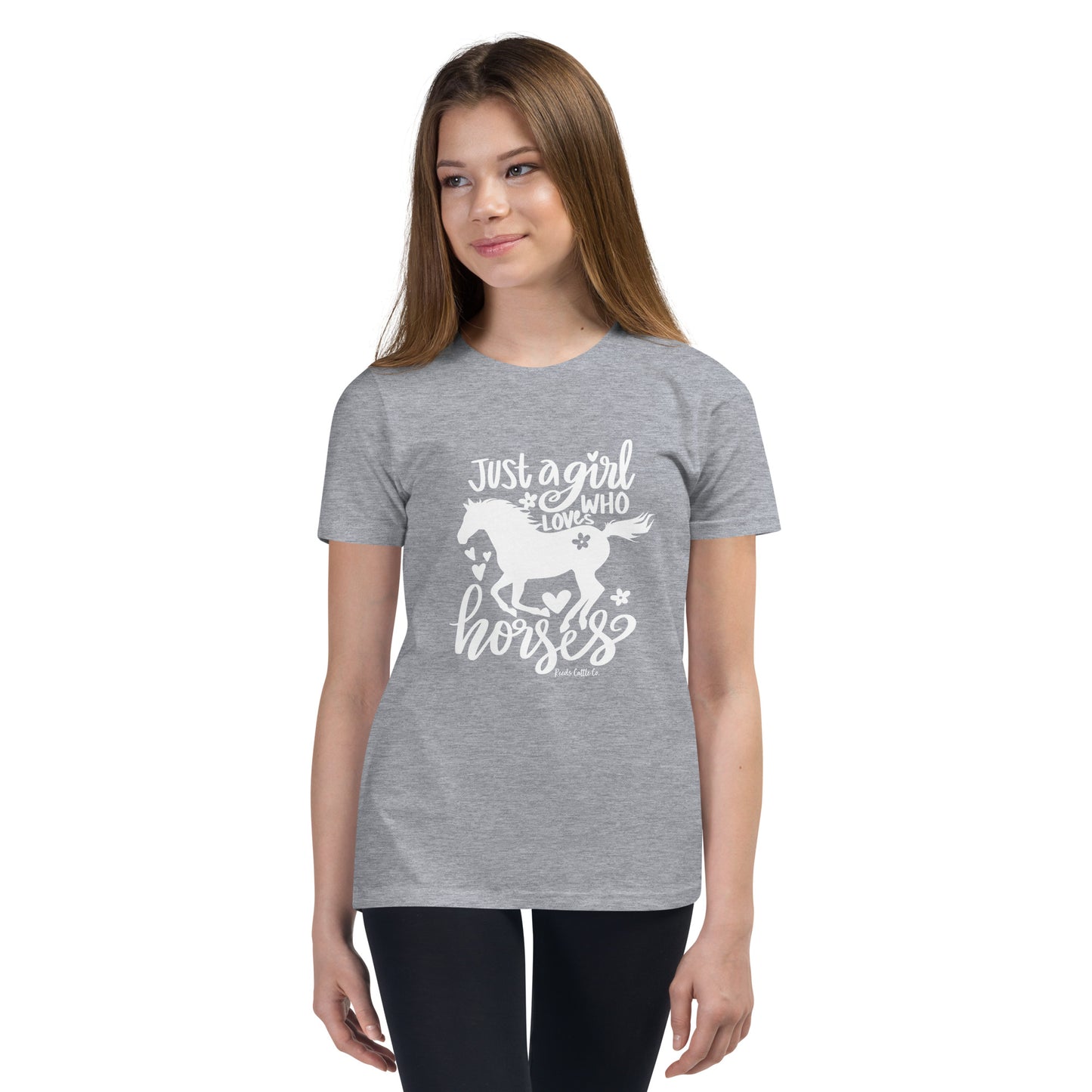 Youth Just a Girl Who Loves Horses Tee
