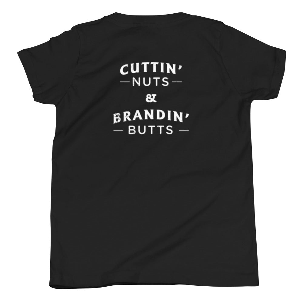 Youth Cuttin' Nuts and Brandin' Butts Tee