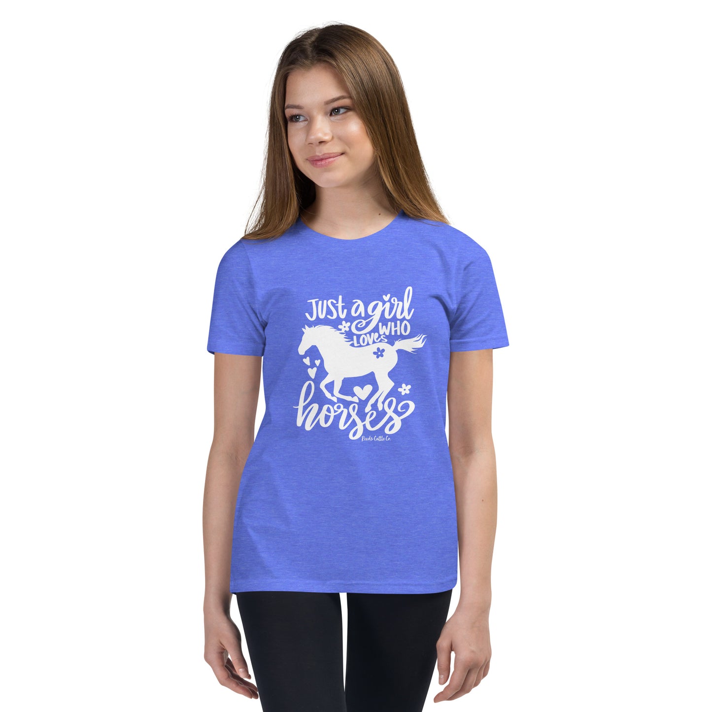 Youth Just a Girl Who Loves Horses Tee